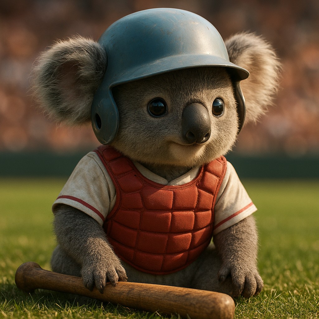 999k স্টেডিয়ামে ক্রিকেট জার্সি পরে ব্যাট হাতে দাঁড়িয়ে আছে একটি চরিত্র